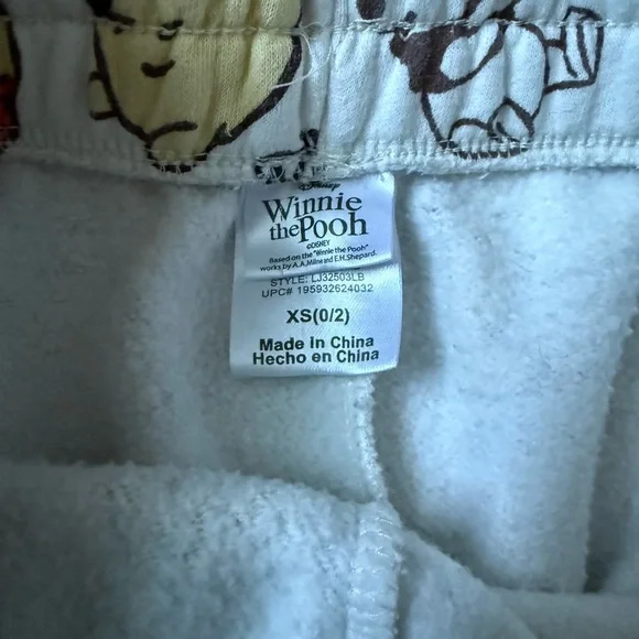 Disney Winnie the Pooh Pajama Pants - White and Yellow - Picture 4 of 5